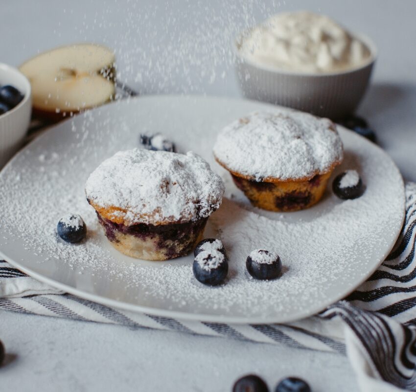 Apfel Blaubeer Muffins